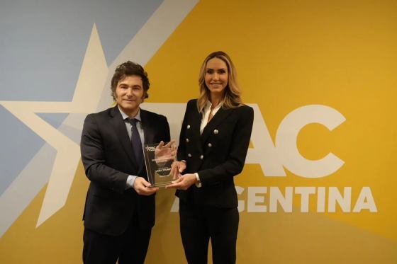 Javier Milei et Lara Trump