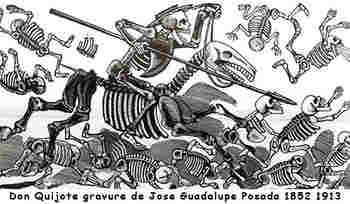 2016 09 13 02 Don Quijote gravure de Jose Guadalupe Posada 1852 1913