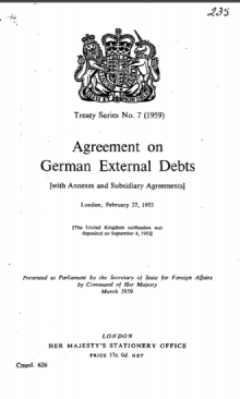 2023 02 28 02 Debt Agreement on German External Debt