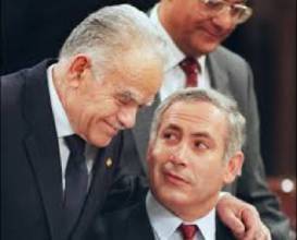 Shamir et le jeune Netanyahou